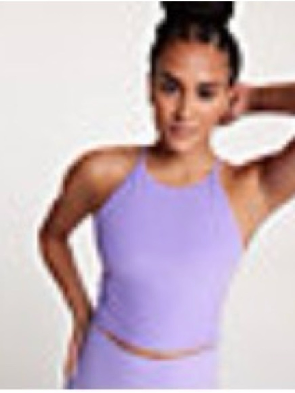 Calia Lustralux Cross Back Crop Tank Top